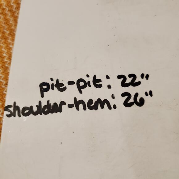 Talbots Chevron Zig Zag Yellow White Knit Puff Sleeve Sweater Womens Size L Soft - Picture 11 of 11